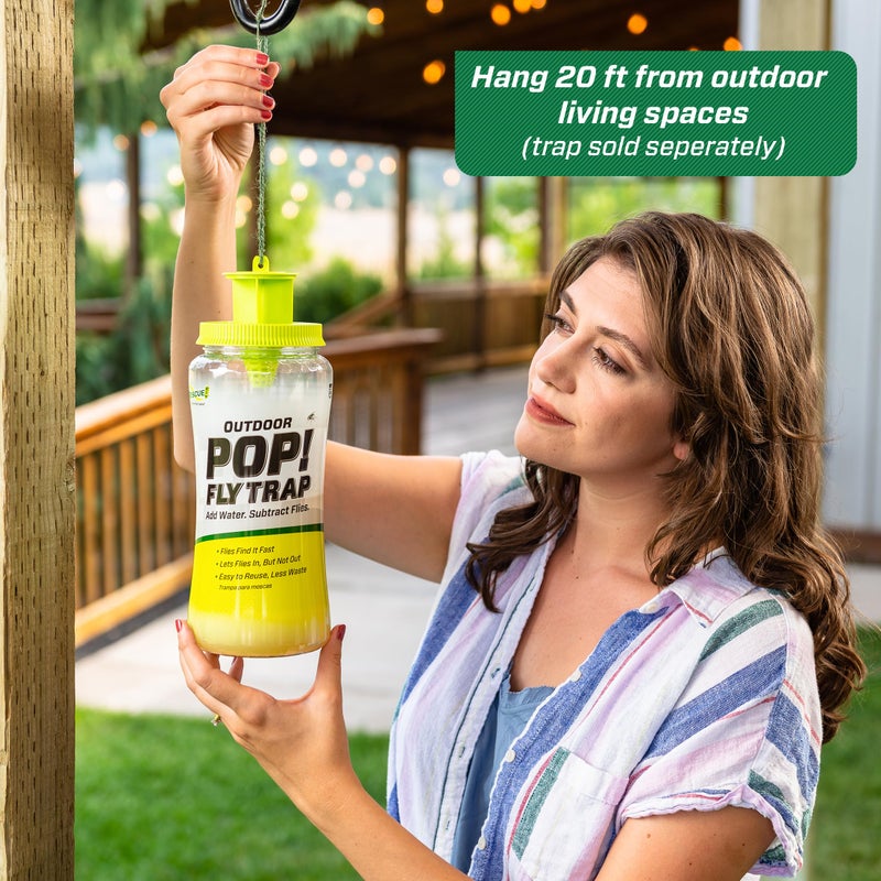 RESCUE طعم إعادة تعبئة مصيدة الذباب RESCUE! POP! – للاستخدام الخارجي – 4 عبوات - Image 3