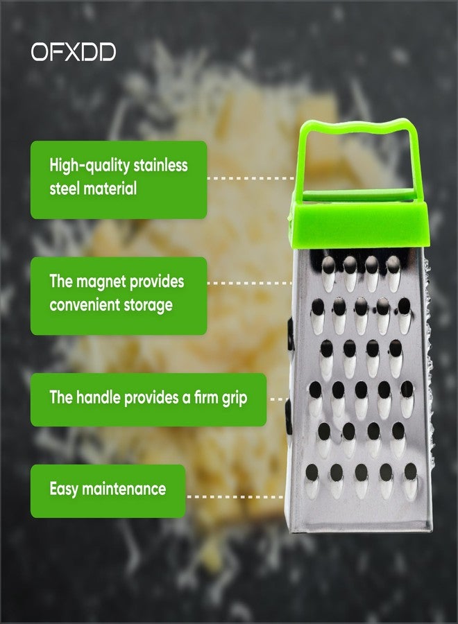 OFXDD Miniature Hand Garlic Box Grater- Pack of 3 - Cheese and Ginger Mini Zester - Small Nutmeg Grater - Image 3