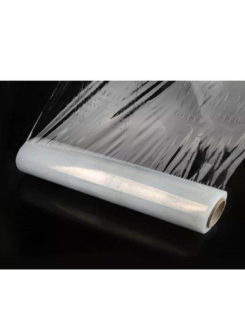 سيبيلو CEPILLO شريط مطاطي/غلاف 500MMX2.7KGX500MM 17 Micro Stretch Clear Cling متين ملتصق التعبئة والتغليف المتحرك شديد التحمل يتقلص الفيلم الشفاف  - Image 3