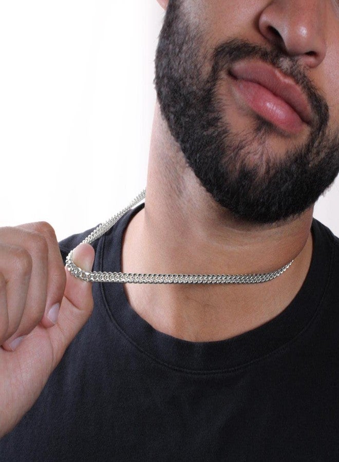 IPINK-To My Man Necklace,Boyfriend Valentines Day Gift,Mens Cuban Chain Necklace for Fiance,Men Necklaces for Him, Gifts For Boyfriend,Husband Gift, Husband Necklace - Image 5