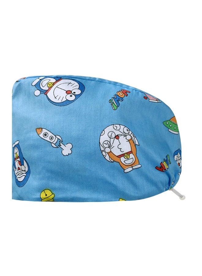 NIBEMINENT Personalized Colorful Print Cotton Hat Medical Scrubs Caps Buckle Beauty Salon Hat Lab Pet Shop HeadCover Nurse Cap Surgical Cap