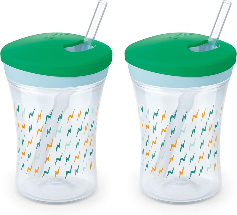 NUK Evolution Straw Cup, 8 oz, 2-Pack - Image 1