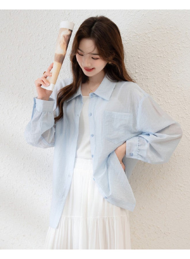 TonLion Summer Women's Loose Shirt Lightweight Jacket Versatile Casual Fashion Elegant Office Wear Youthful Trendy Outfit - Image 1