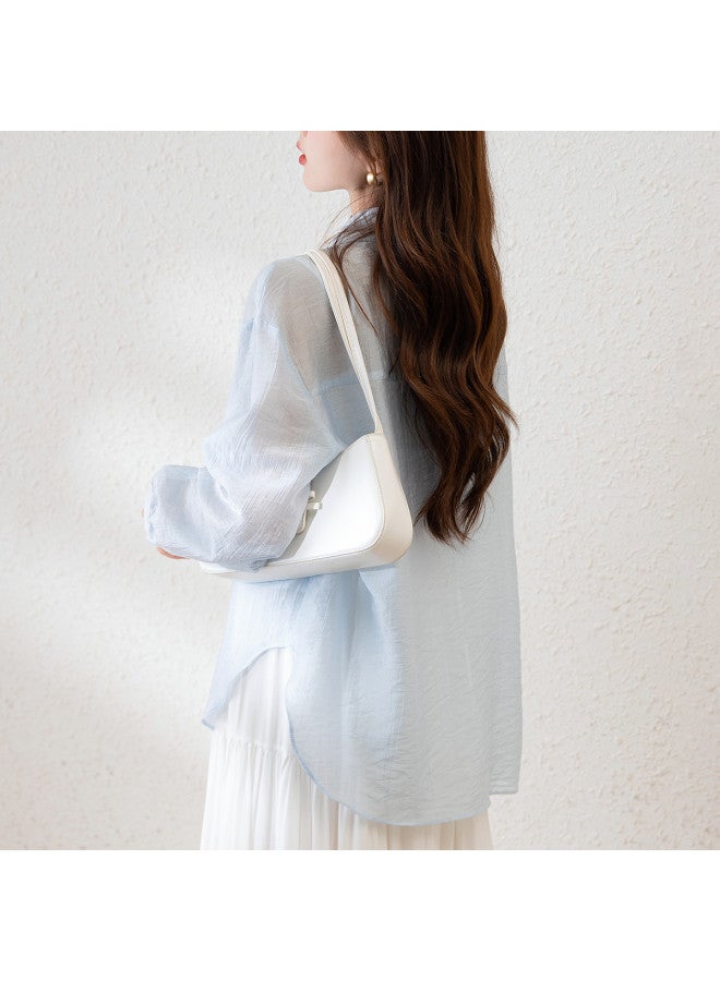 TonLion Summer Women's Loose Shirt Lightweight Jacket Versatile Casual Fashion Elegant Office Wear Youthful Trendy Outfit - Image 5