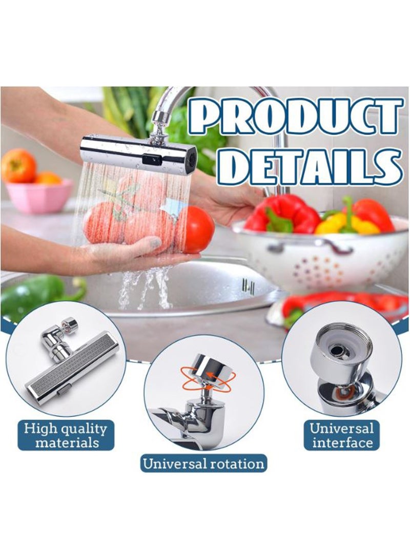 DANIM Waterfall 360° Kitchen Faucet Extender with 3 Water Drain Modes Basin Faucet Waterfall Universal Splash Filter Faucet for Sink Faucets Bathroom - Image 5