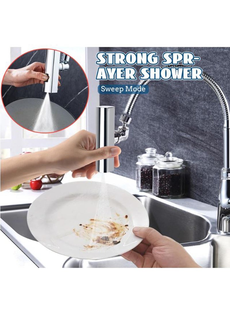 DANIM Waterfall 360° Kitchen Faucet Extender with 3 Water Drain Modes Basin Faucet Waterfall Universal Splash Filter Faucet for Sink Faucets Bathroom - Image 4