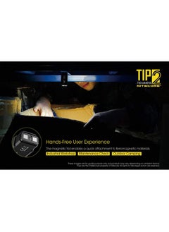 نايت كور مصباح يدوي Nitecore TIP 2 (TIP2) بسلسلة مفاتيح، 720 لومن LED عالي اللومن قابل لإعادة الشحن عبر USB للاستخدام اليومي مع الجيب مع كابل شحن LumenTac  - Image 4