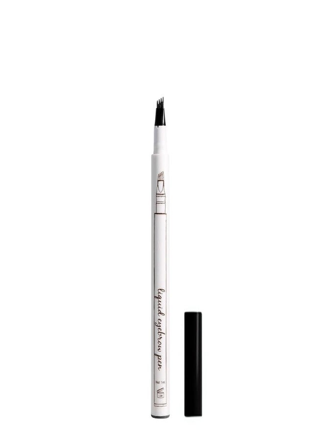BELISMA Long Lasting 4 Forked Eyebrow Pencil With Precision Applicator Micro-Fork Tip, Fine Sketch For Smudgeproof Long Wear Natural Looking Eyebrows (Black) - Image 2