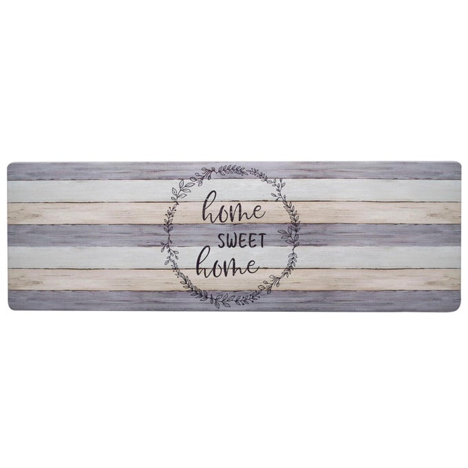 COZY LIVING HOME SWEET HOME MODERN FARMHOUSE RUNNER ANTIFATIGUE KITCHEN MAT NONSLIP FLOOR MAT PADDED STANDING DESK MAT GREYBEIGE 175X55