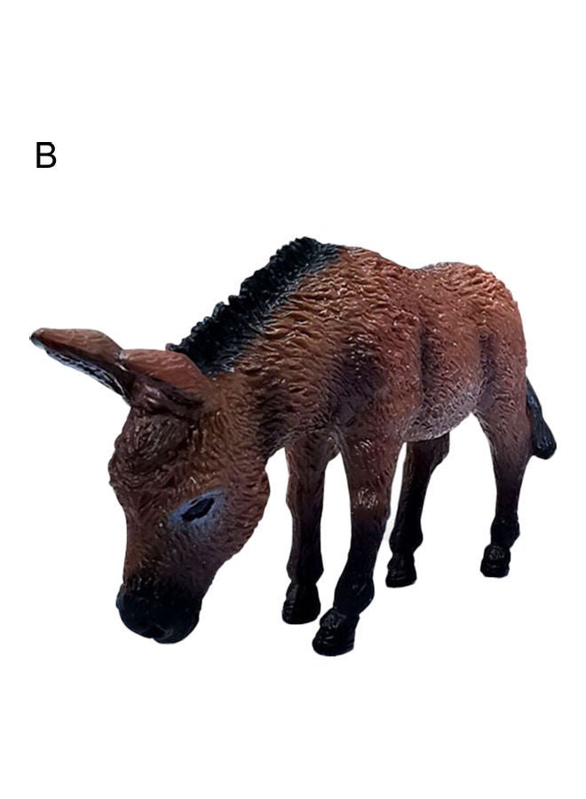 NIBEMINENT PVC Little Donkey Figure