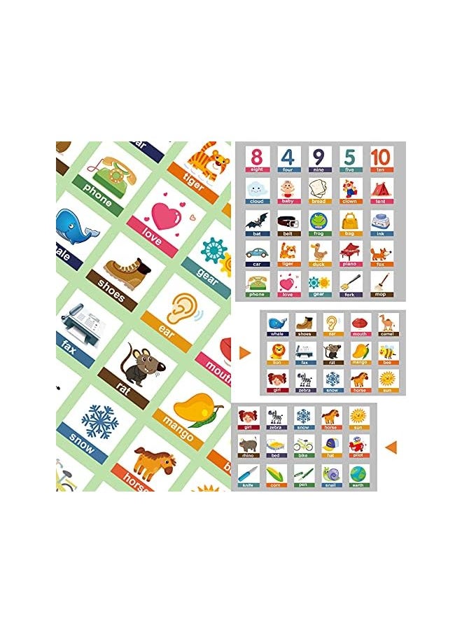 Conzy - Educational Toys Gifts for Kids 3 4 5-7 Year Old, Preschool Toy for Learning Spelling Activities, Montessori Toys for Toddlers Boys Girls (78 Wooden Letters, 50 Picture Word Cards) - Image 1