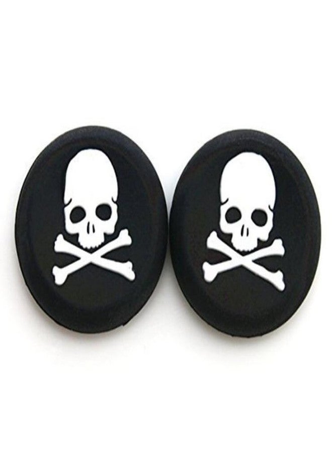 Ambertown Silicone Thumb Stick Grip Cap Joystick Thumbsticks Caps Cover for PS4 Xbox One PS3 Xbox 360 PS2 Game Controllers (White Skull) - Image 2