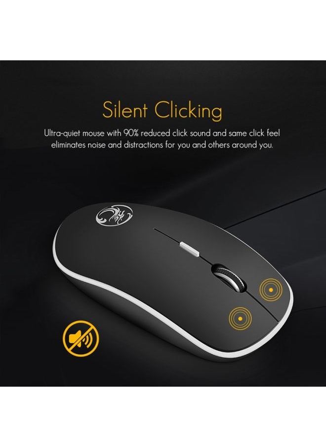 BURAQ - iMICE G-1600 Plus 2.4Ghz 1600 DPI Ergonomic Noiseless USB Mute Wireless Mouse - Image 1