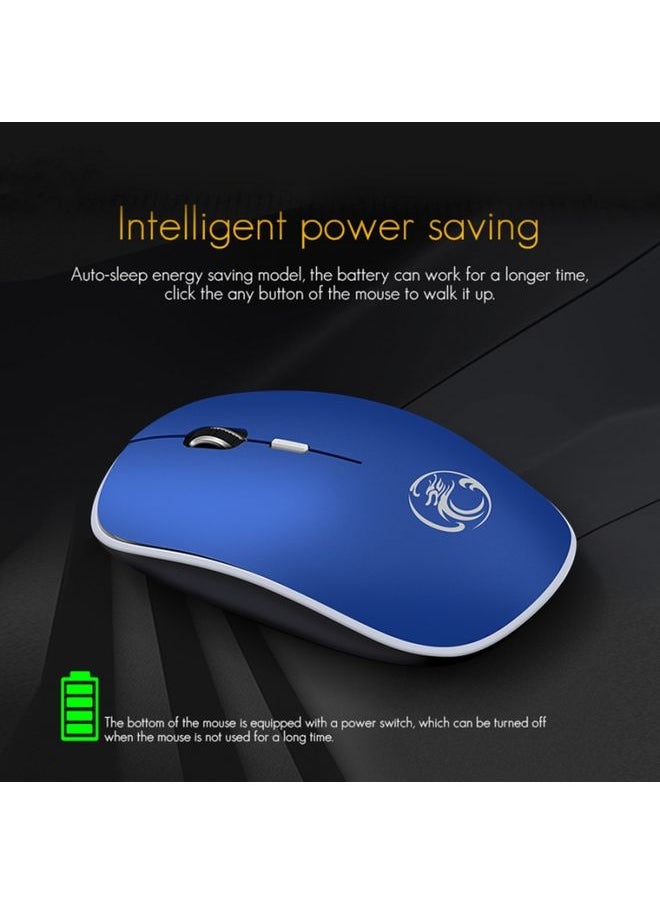 BURAQ - iMICE G-1600 Plus 2.4Ghz 1600 DPI Ergonomic Noiseless USB Mute Wireless Mouse - Image 1