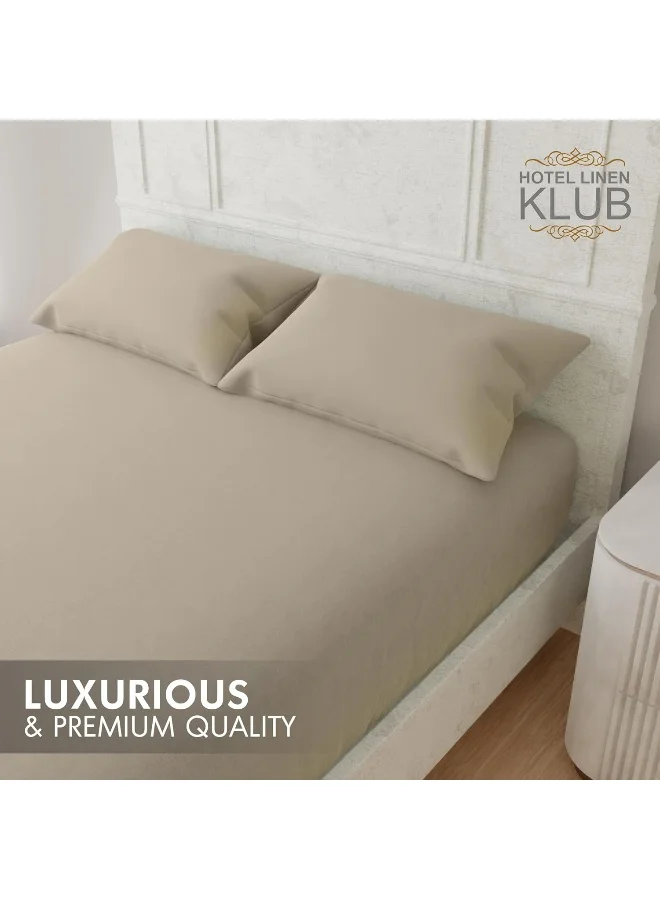 Hotel Linen Klub Hotel Linen Klub Luxury 100% Cotton 350TC Fitted Sheet Set