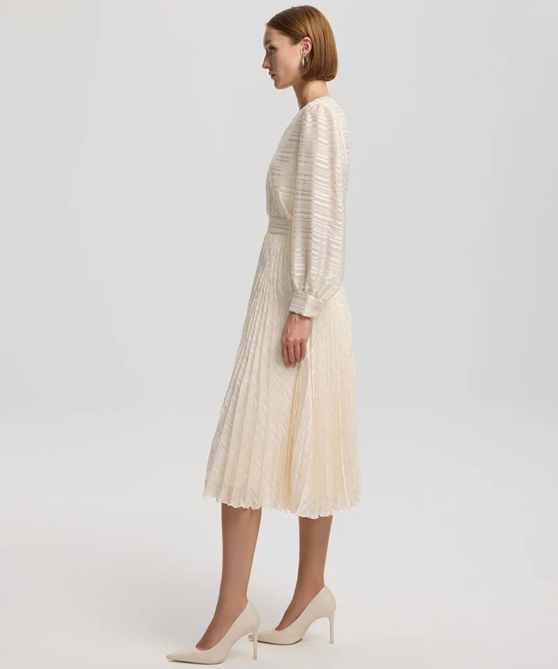 ابيكول Pleated Midi Skirt