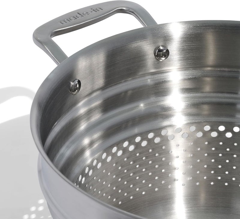 Madein Cookware - Stainless Steel Pasta Insert - Premium Stainless Steel - Professional Cookware - Crafted in Thailand - Fits 6 and 8 QT Stock Pots - Image 2