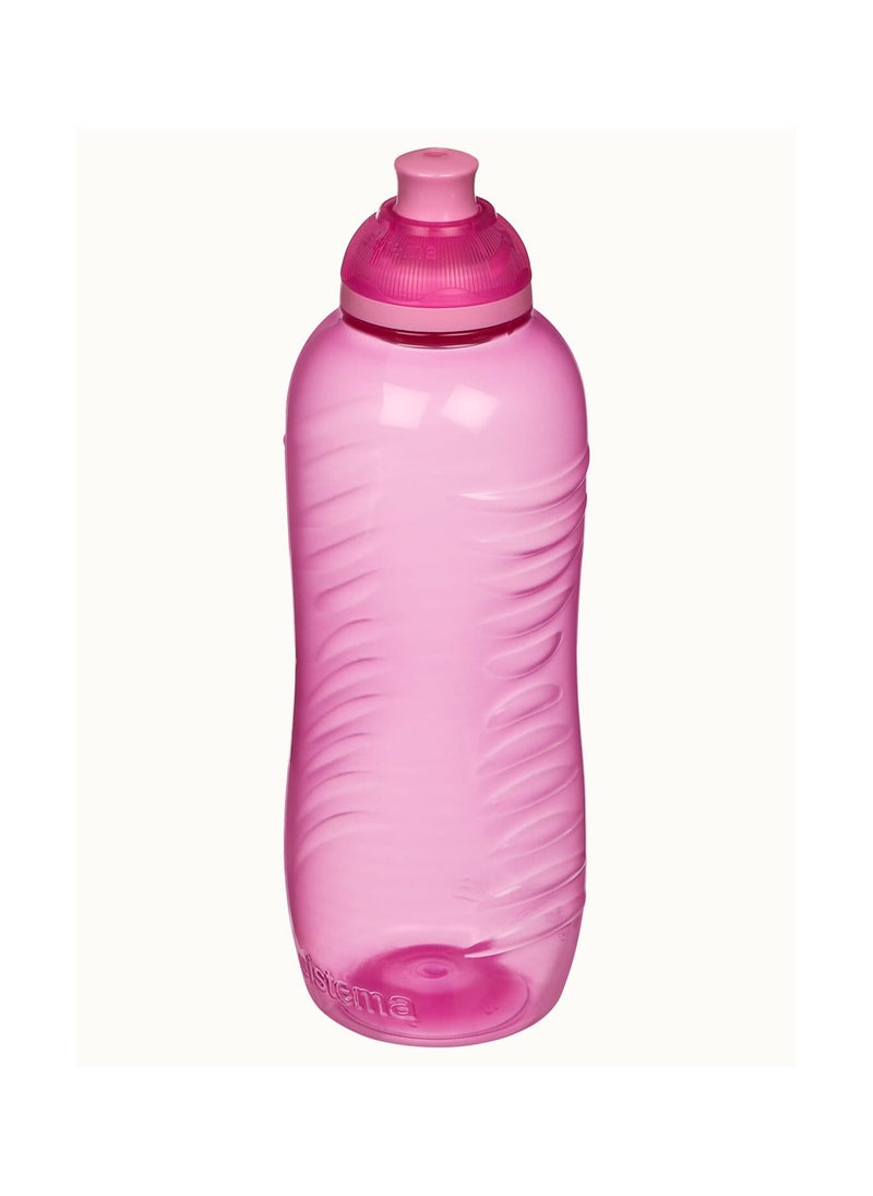 Sistema 460ml Squeeze Bottle (Pink): Gym & Fitness Bottle-  Leakproof & BPA-Free Hydration - Safe & Reusable  , Made In New Zealand - Image 2