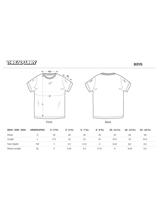 THREADCURRY Comic Boys Printed Round Neck T-shirt - Image 4