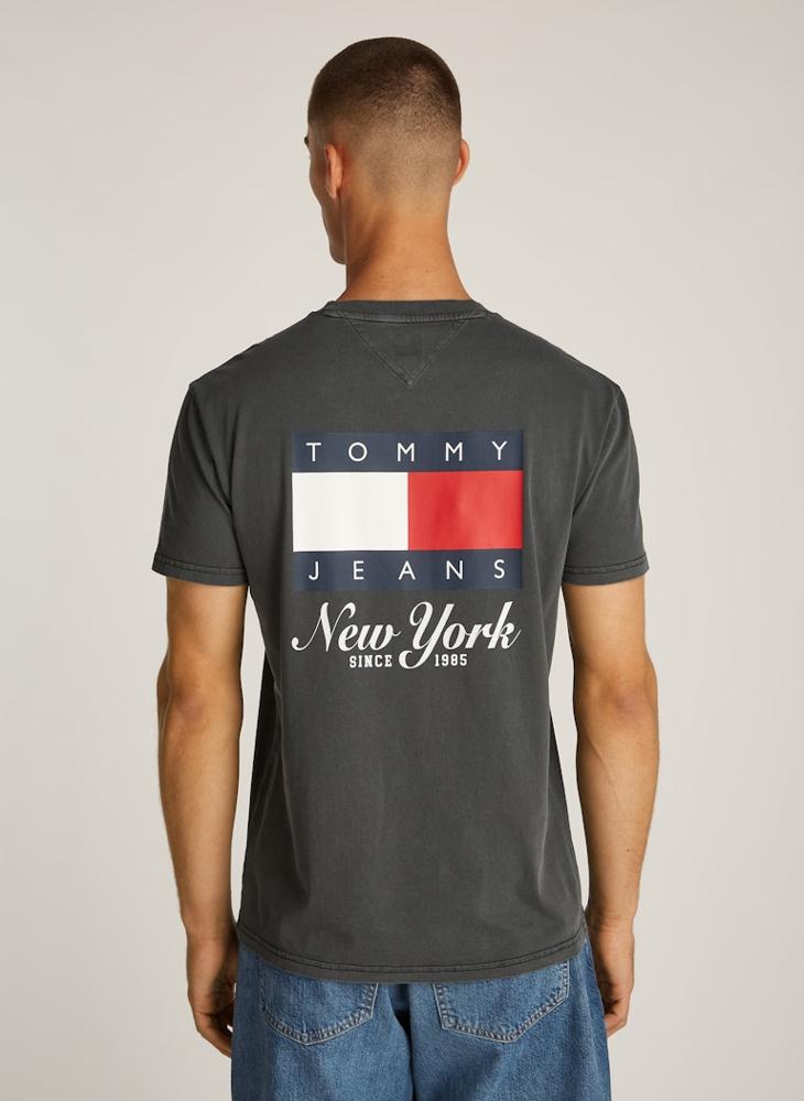 TOMMY JEANS Logo Print  Crew Neck T-Shirt  - Image 2