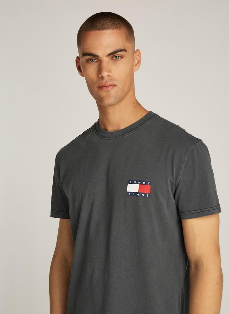 TOMMY JEANS Logo Print  Crew Neck T-Shirt  - Image 3