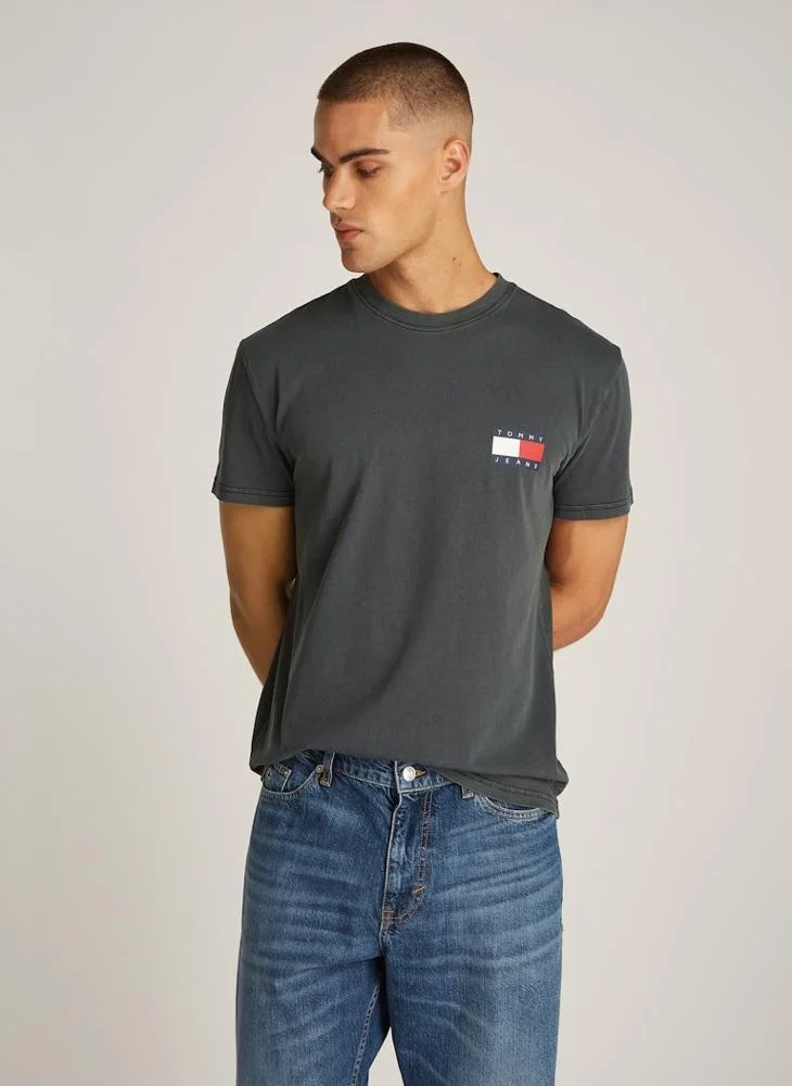 TOMMY JEANS Logo Print  Crew Neck T-Shirt