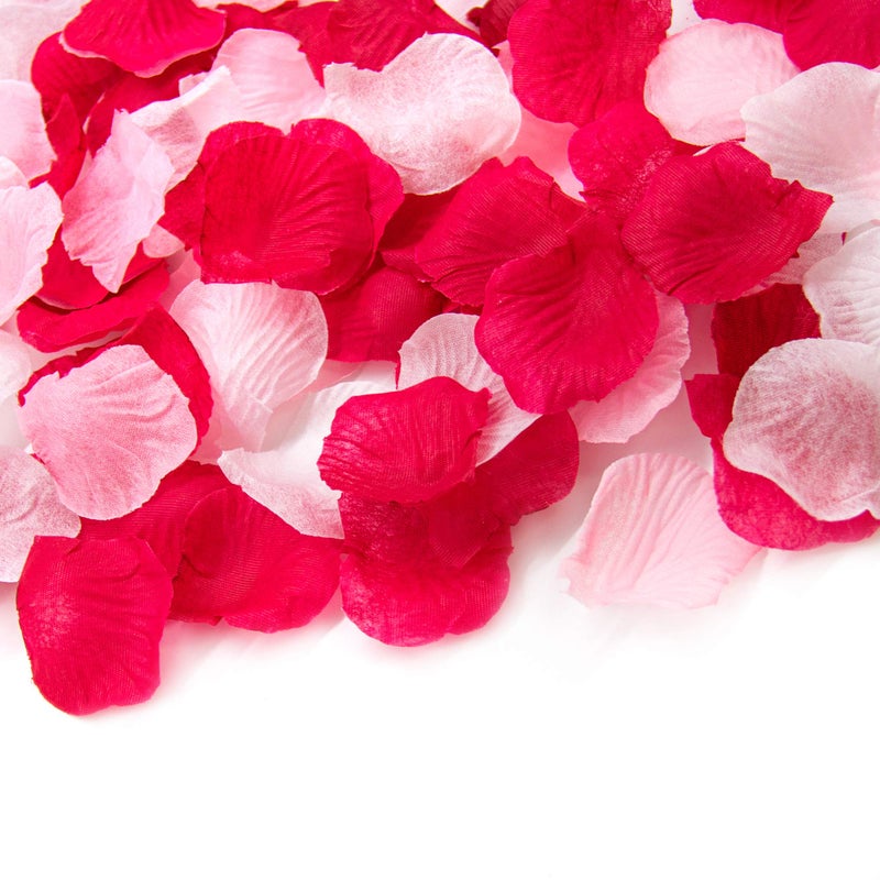 AUEAR  3000 Pack Assorted Mixed Silk Rose Petals Artificial Flower Petals Scatter Petals for Wedding Party Craft Home Decoration