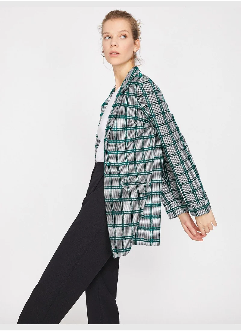 KOTON Check Coat