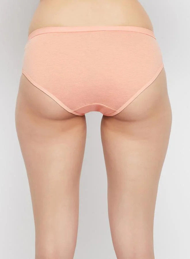 Clovia Clovia Pack of 3 - Melange Low Rise Cotton Bikini Briefs