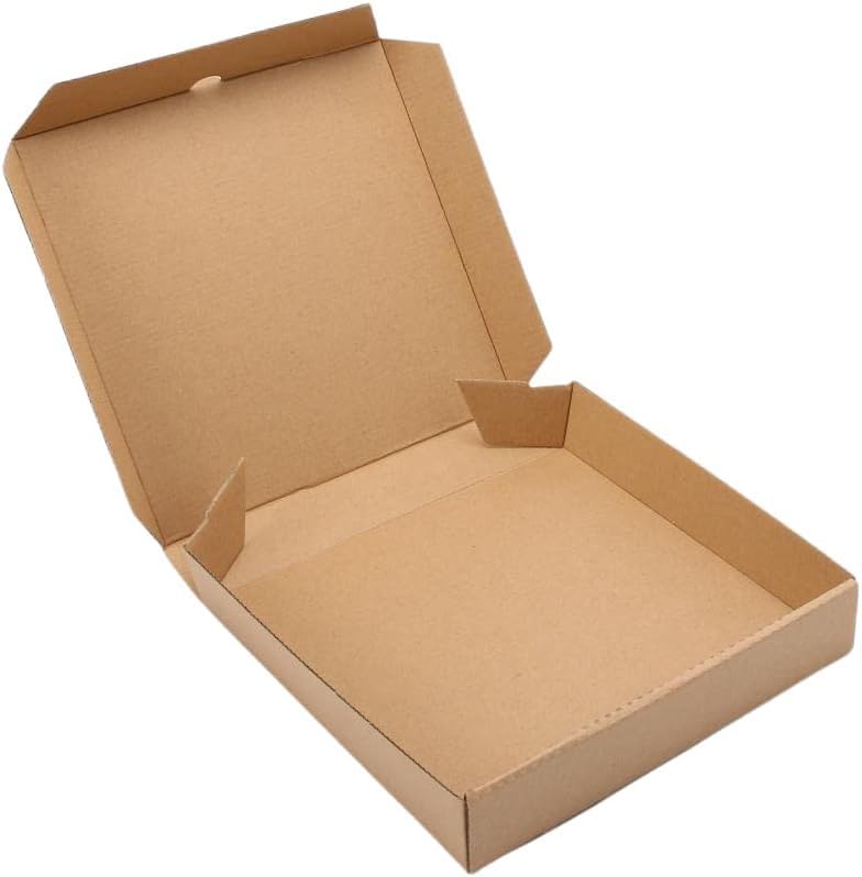 MALANI STORES Pack 25| 9X9X1.5 inch 3ply brown pizza box - corrugated Bulk Takeaway Packaging Boxes, Keeps Pizza Cake Cookies Fresh - Image 4