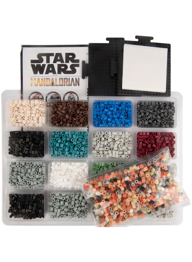 Perler 80-57020 Star Wars' The Mandalorian Fused Bead Kit with 14 Unique Patterns, Multicolor, 4579 Pieces - Image 3