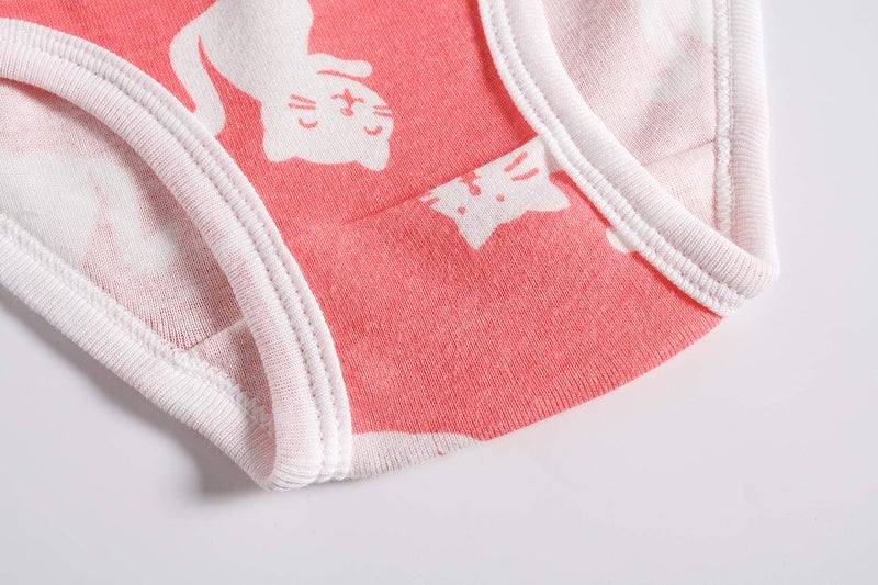 Boboking Baby Soft Cotton Underwear Little Girls'Briefs Toddler Training Undershirts 2t Mixed Colour A-pink/1  - Image 4