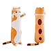 shangman Lovely Plush Cat Doll Cute Cartoon Soft Stuffed Kitten Long Throw Sleeping Pillow Toy Gift for Kids Girlfriend Multiple Size Brown50cm196in - Image 3