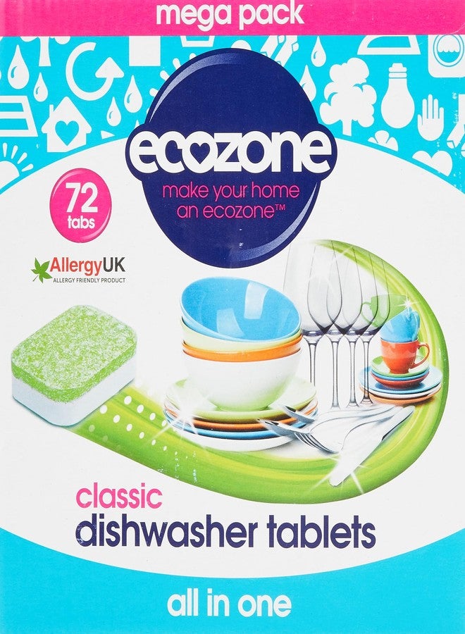 Ecozone Classic All in One Dishwasher Tabs 72 per pack - Image 1