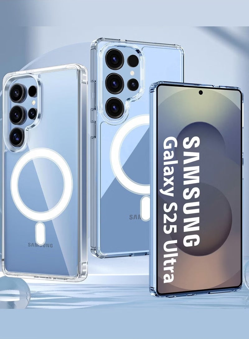 TIGER 3-Pack Clear Magnetic Ring Case for Samsung Galaxy S25 Ultra – Ultra Slim & Protective, Includes Two Shock-Proof 3D Screen Protectors for Ultimate Protection - Image 5