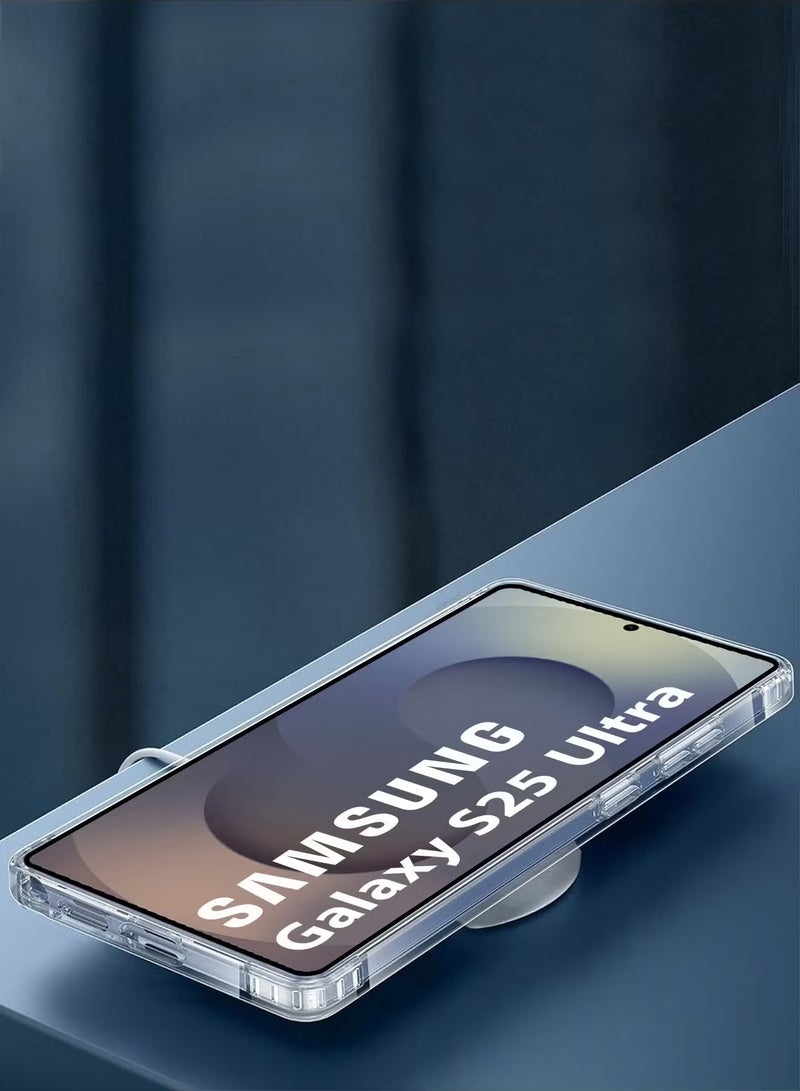 TIGER 3-Pack Clear Magnetic Ring Case for Samsung Galaxy S25 Ultra – Ultra Slim & Protective, Includes Two Shock-Proof 3D Screen Protectors for Ultimate Protection - Image 4