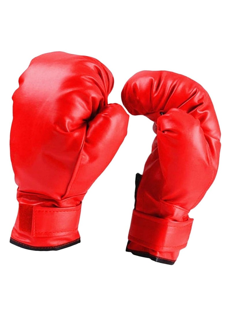 SRLIWHITE Boxing Gloves, Punching Bag Mitts, PU Leather Training Gloves for Adults and Kids, Heavy Bag, Sparring, MMA Fitness Mittens  - Image 1