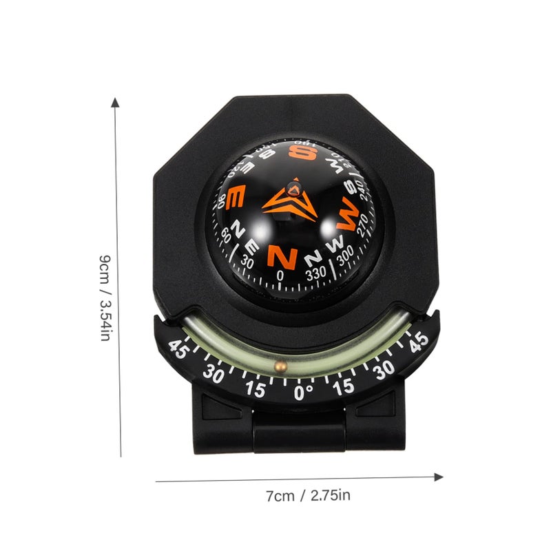 Night Glow Car Compass With Adjustable Suction Cup Mount For Dashboard Navigation - Image 3