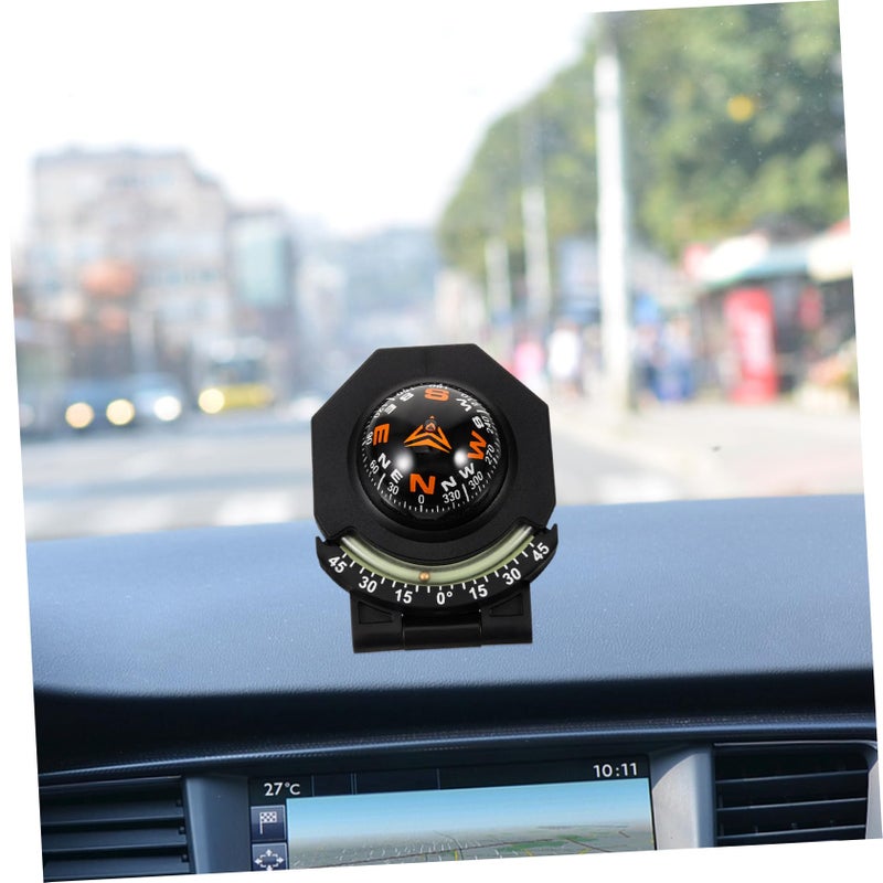 Night Glow Car Compass With Adjustable Suction Cup Mount For Dashboard Navigation - Image 5