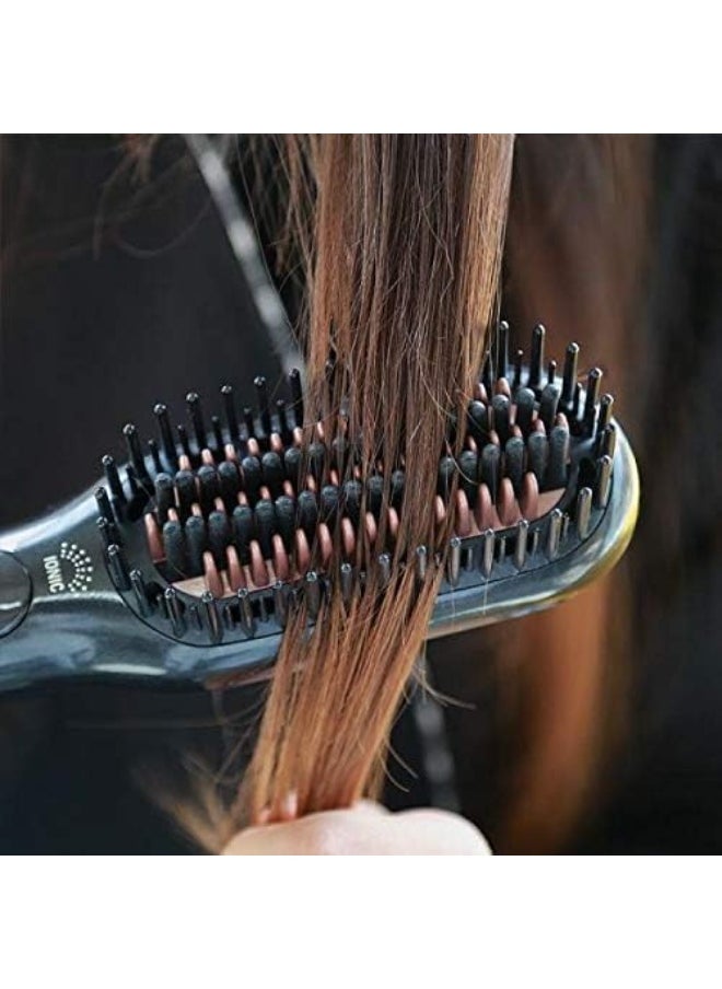 2-in-1 Hair Styling & Dryer Brush – Straighten, Smooth, Volumize with Ionic Technology