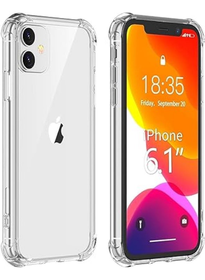 erorex iPhone 11 Case,Ultra-Thin HD Clear Slim Soft TPU Protective Case, Hard PC Back + Soft TPU Frame Shock-Absorption Anti-Scratch Cover Cases for iPhone 11 (6.1 inch) - Image 1