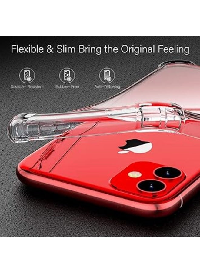 erorex iPhone 11 Case,Ultra-Thin HD Clear Slim Soft TPU Protective Case, Hard PC Back + Soft TPU Frame Shock-Absorption Anti-Scratch Cover Cases for iPhone 11 (6.1 inch) - Image 5
