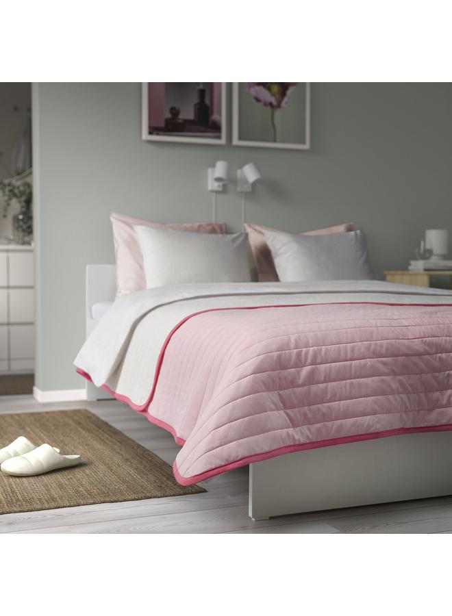 erorex Bedspread, pink/white, 260x250 cm - Image 3