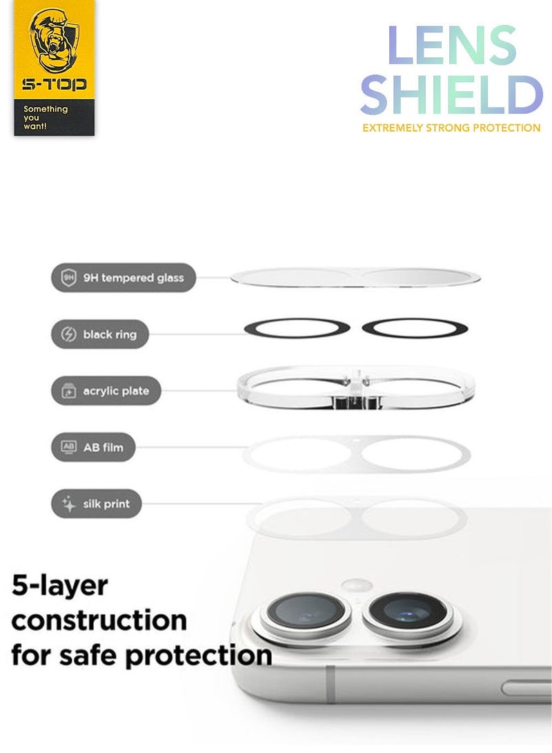 اس-توب عدسات الحماية المثالية لكاميرا هاتفك ايفون  16/16 بلس حماية قصوى بأناقة عصرية - Image 3