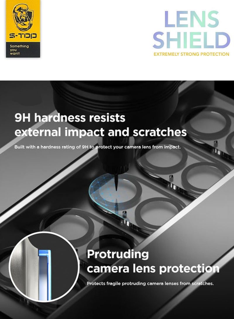 اس-توب عدسات الحماية المثالية لكاميرا هاتفك ايفون  16/16 بلس حماية قصوى بأناقة عصرية - Image 2