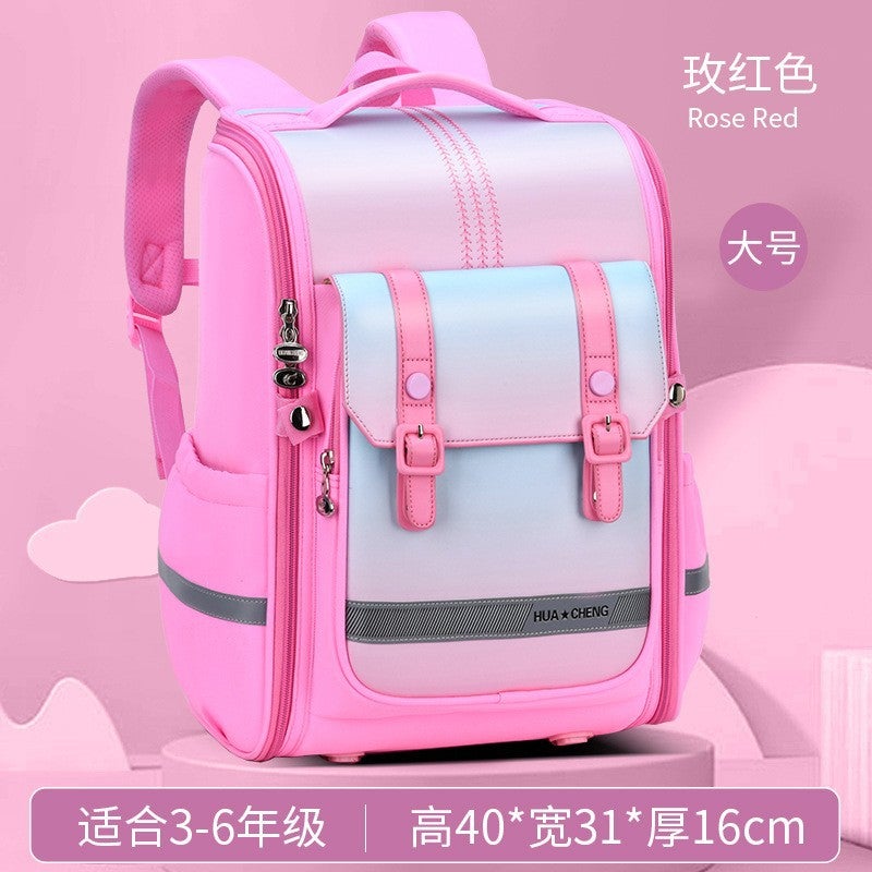 Durable Waterproof Backpack for School Children Pink Large 