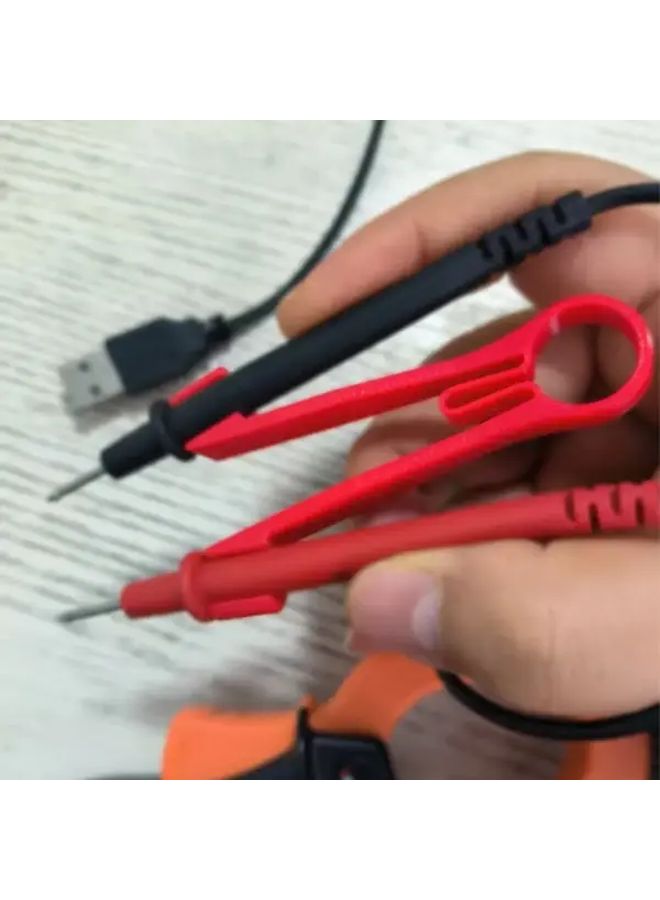 Yellow Universal Multimeter Probe Holder For Single Hand Operation And Data Recording - Image 2