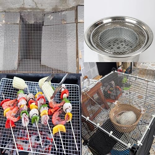 AWIORETON Wire Mesh 5 Mesh, 304 Stainless Steel Woven Wire Mesh Screen, Sturdy Metal Mesh Sheets to Prevent Mice, Rodents, Spiders, Squirrels (Silver-2pcs, 12x24 Inch) - Image 5
