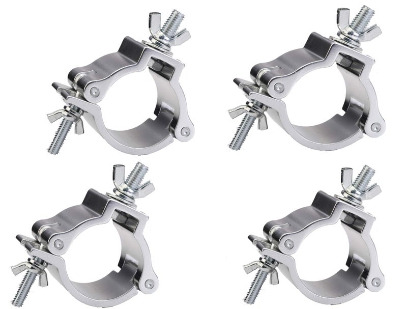 DragonX O-Clamp 4 عبوة | مشبك تروس إضاءة ثقيل الوزن 2 بوصة، سعة تحميل 220 رطل | مشابك إضاءة مسرحية احترافية لأضواء الدي جي، الرؤوس المتحركة، النوادي والمسارح - Image 1