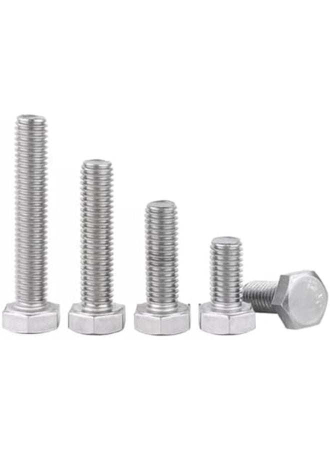 M5 10pcs 304 Stainless Steel Hexagon Head Bolt Full Thread External Hex Screws 12mm - Image 5